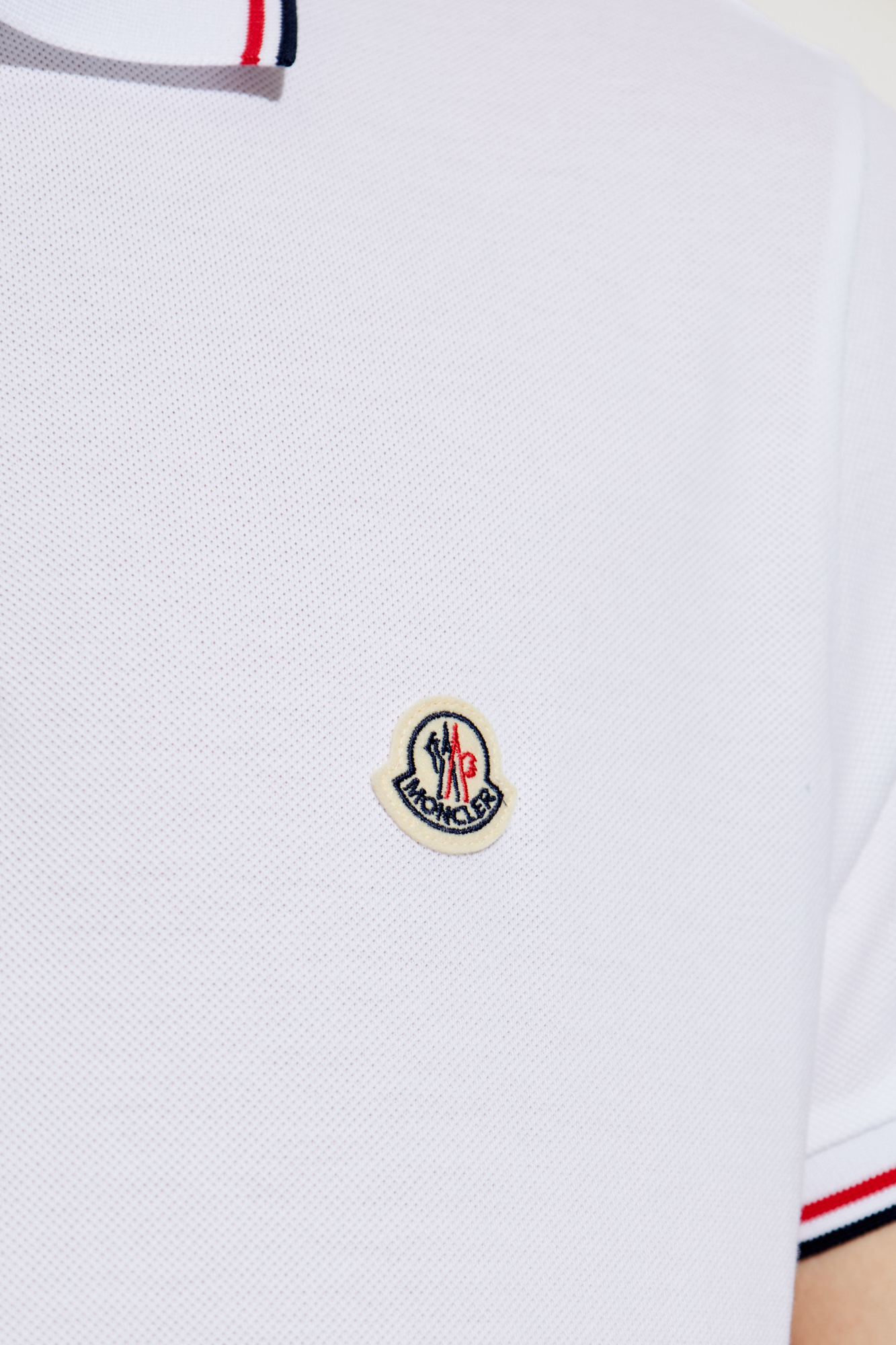 MONCLER MAGLIA POLO MANICA M ホワイト MONCLER MAGLIA POLO MANICA M ホワイト